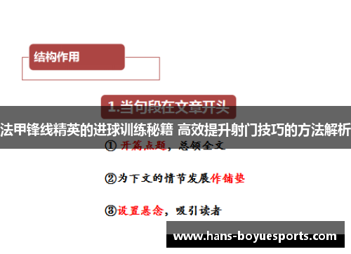 法甲锋线精英的进球训练秘籍 高效提升射门技巧的方法解析 法甲锋线精英的进球训练秘籍 高效提升射门技巧的方法解析